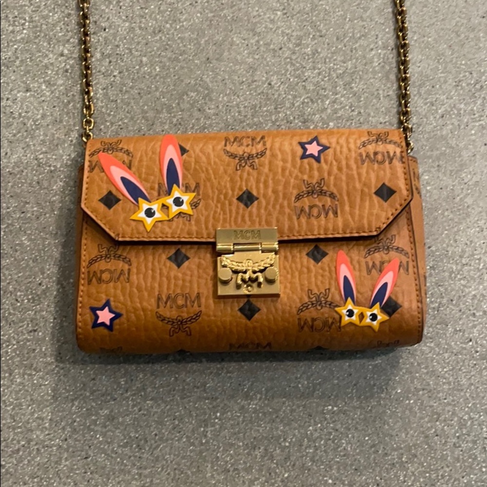 MCM Millie Star Eyed Bunny Visetos Small Bag